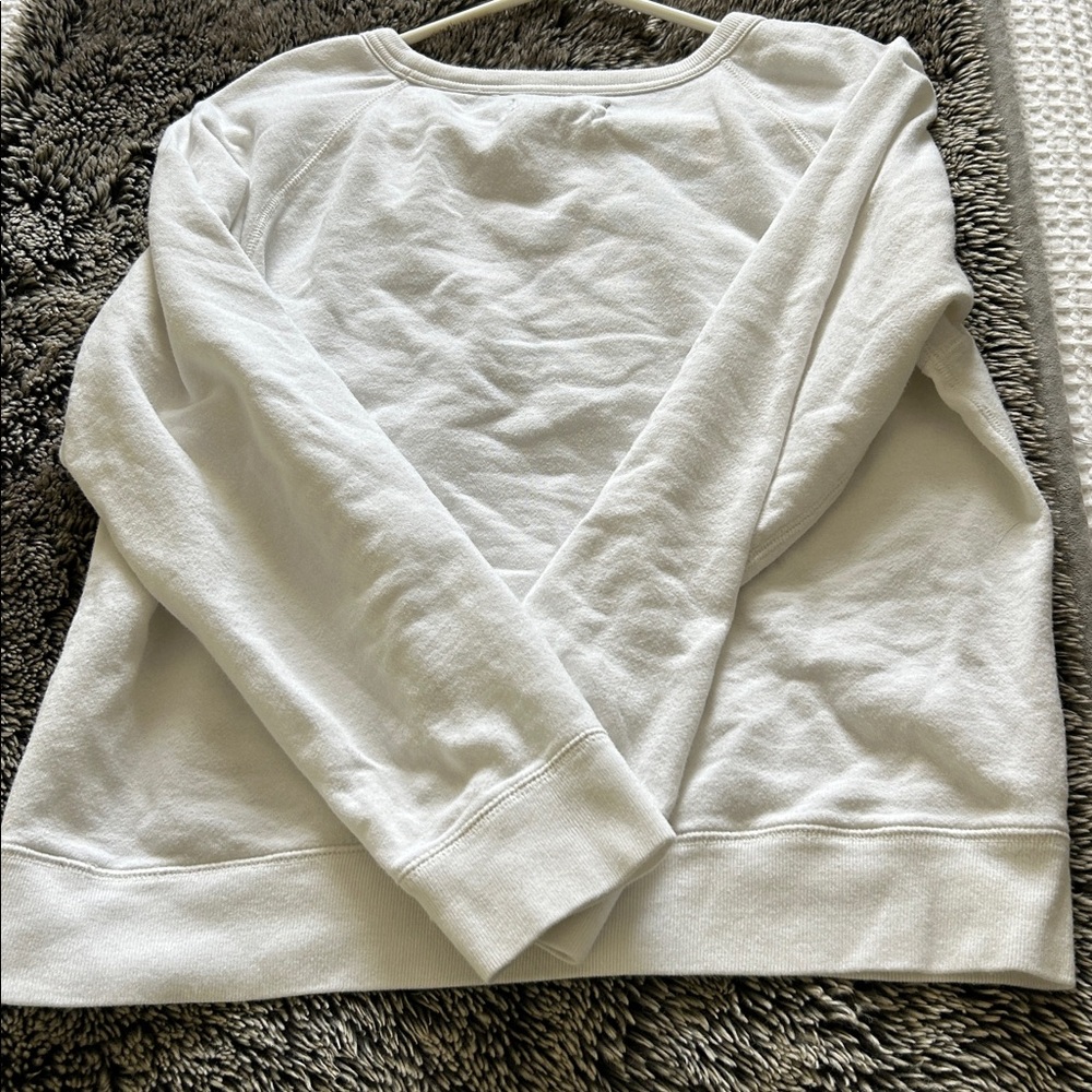 Everlane White Crewneck Sweatshirt 100% cotton M - Picture 4 of 4